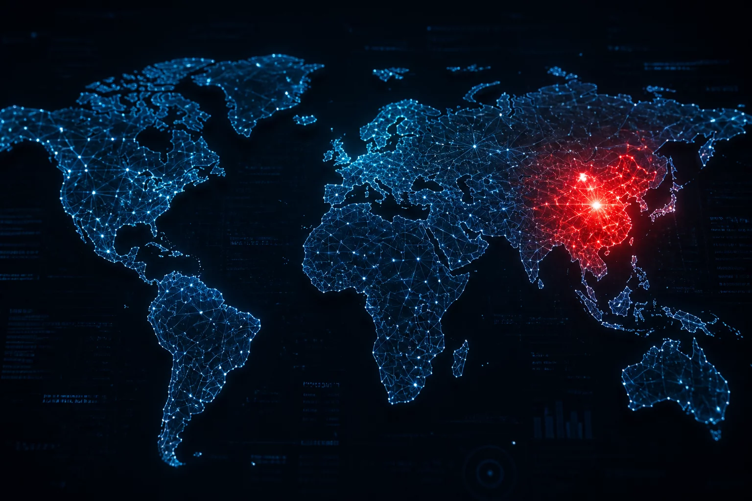 Global geographic data map