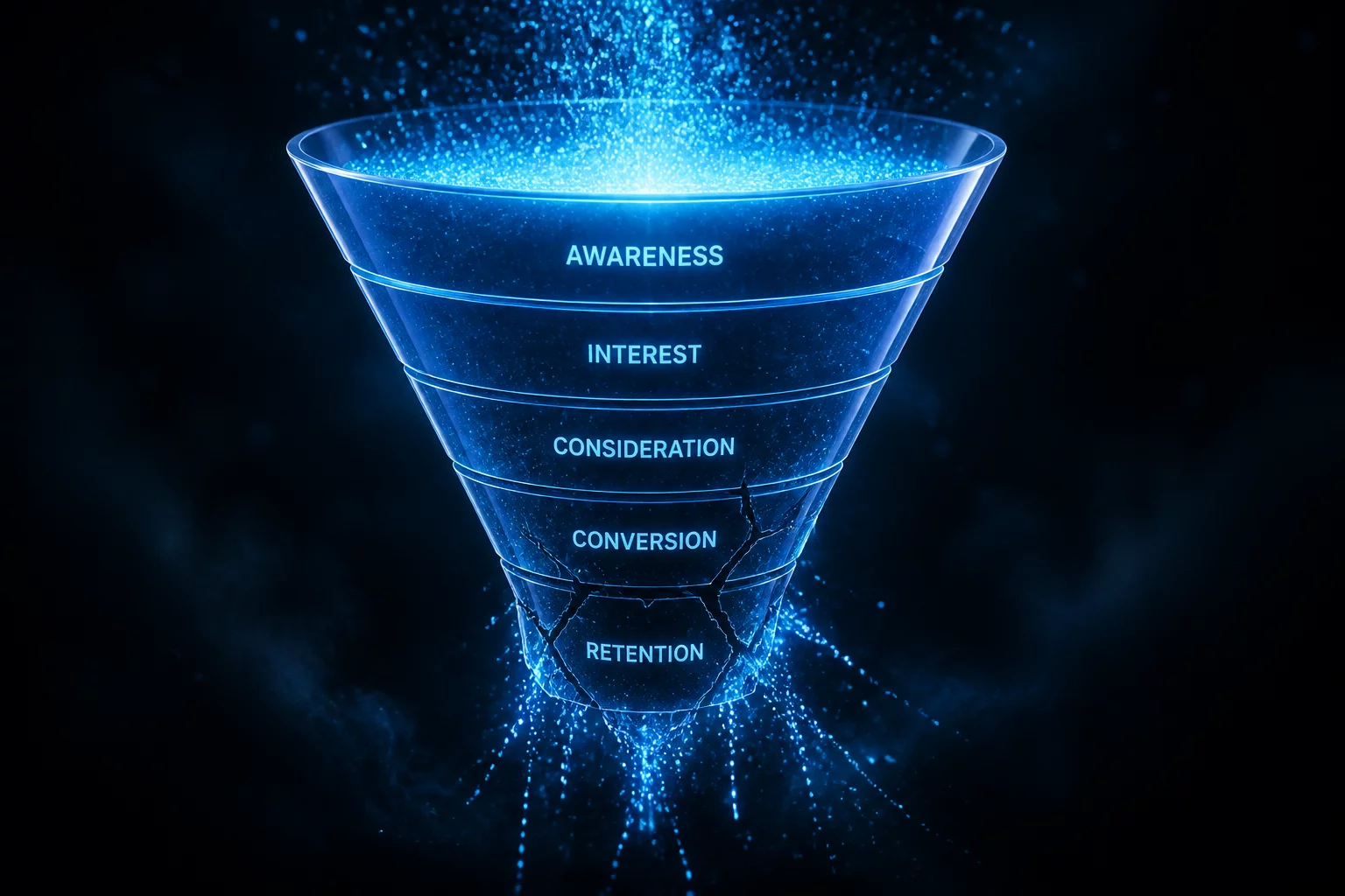 Web traffic spike visualization